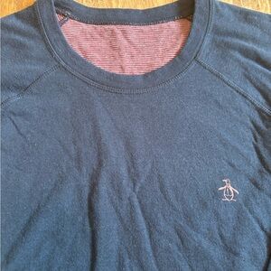 Navy blue long sleeve -penguin brand.